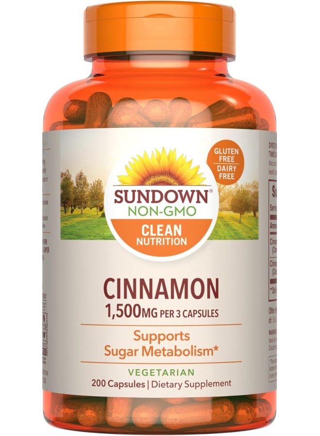 Sundown Cinnamon 1000 Mg 200 Caps - Image 1